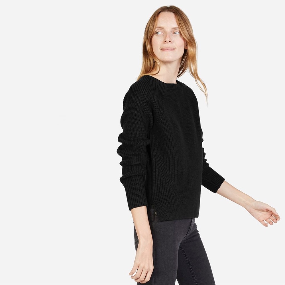 Everlane Chunky Wool Wide Crew Neck size small
